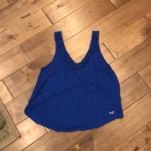 blue fancy tank top